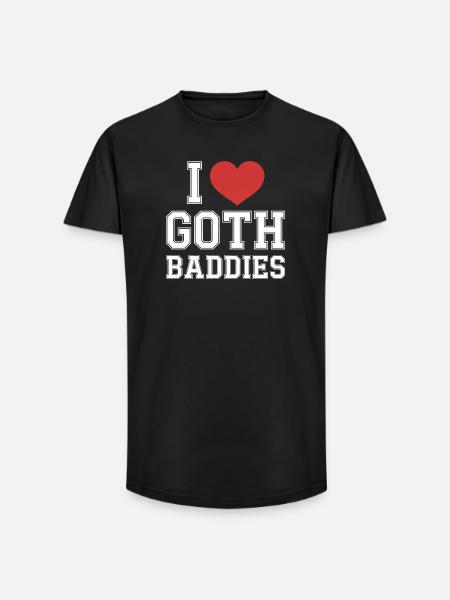 Ich liebe Goth-Bösewichte - Long Fit Männer T-Shirt - Schwarz