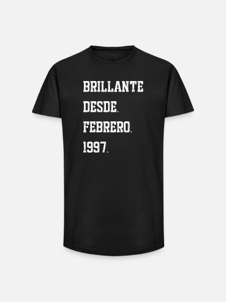 Birthdays: February 1997 - Long Fit Men's T-Shirt - black