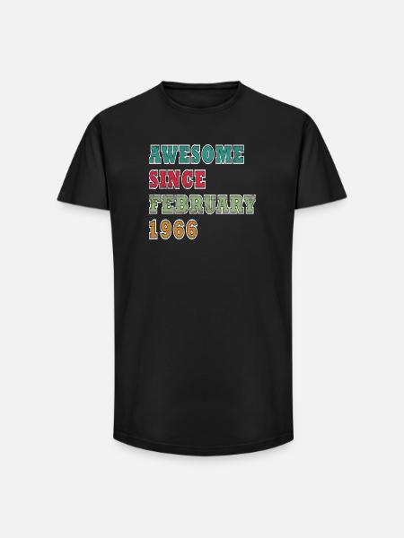 Février 1966 - Février 1966 Don - T-shirt coupe longue homme - noir
