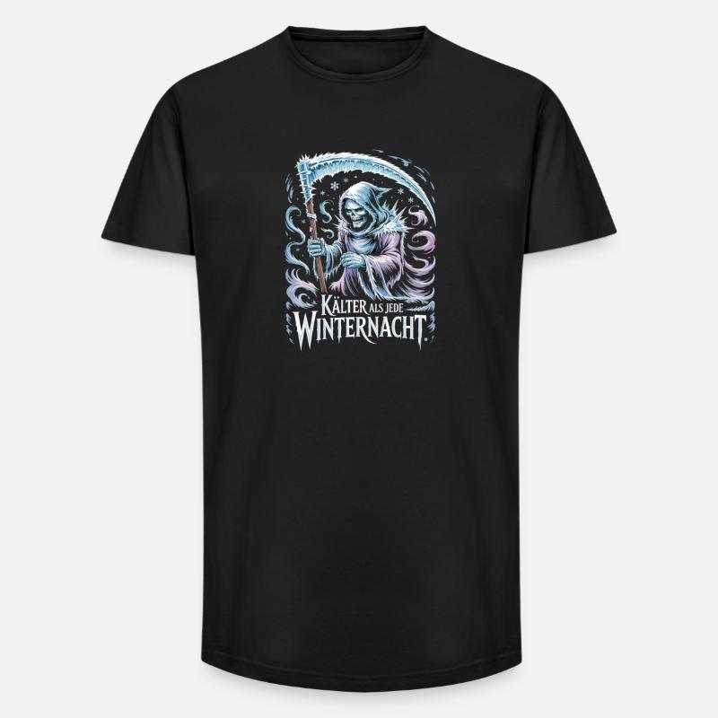  Kälter Als Jede Winternacht Sensenmann Eisiger - Long Fit Männer T-Shirt - Schwarz