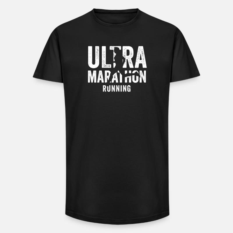 Ultra-Marathon-Lauf - Long Fit Männer T-Shirt - Schwarz