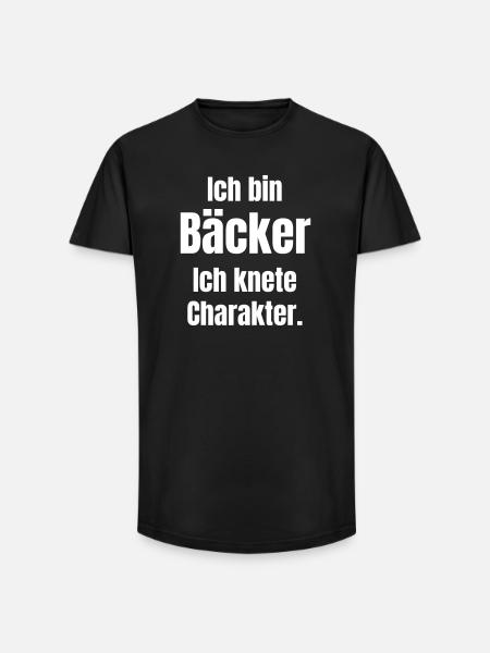 I'm a baker. I knead character. - Long Fit Men's T-Shirt - black