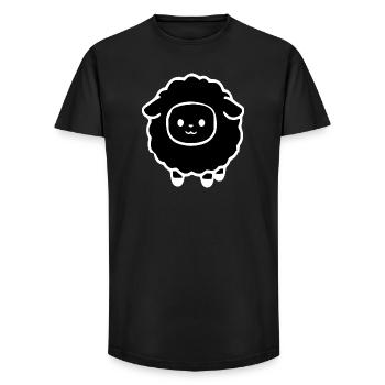 black sheep - Long Fit Men's T-Shirt - black - Front - AI Model Male 185 light (185cm)