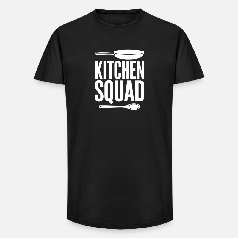  Kitchen Squad Kochteam Küchencrew Hobbyköche - Long Fit Männer T-Shirt - Schwarz