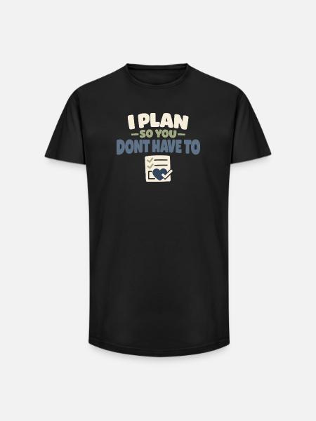 Family Provision Emergency Planner Prepper - Long Fit Men's T-Shirt - black