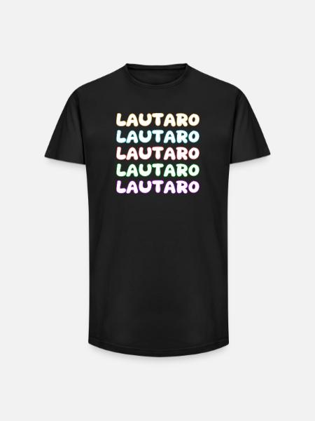 Lautaro - Long Fit Men's T-Shirt - black