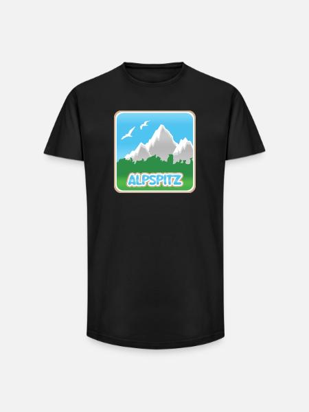Mountaineering Alpspitz - Long Fit Men's T-Shirt - black