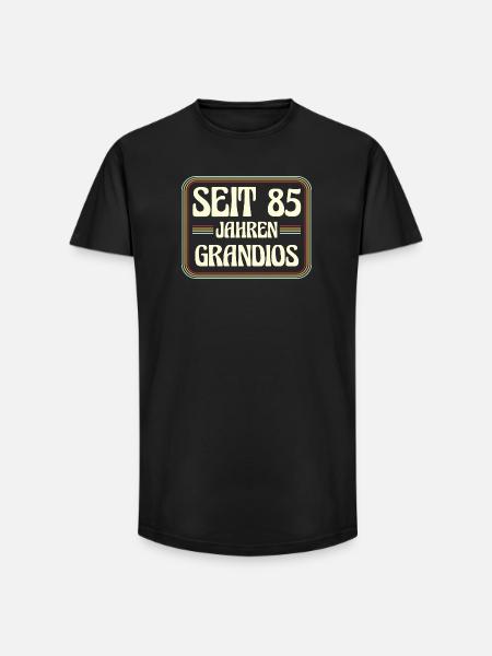 85 ans Anniversaire 85 - T-shirt coupe longue homme - noir