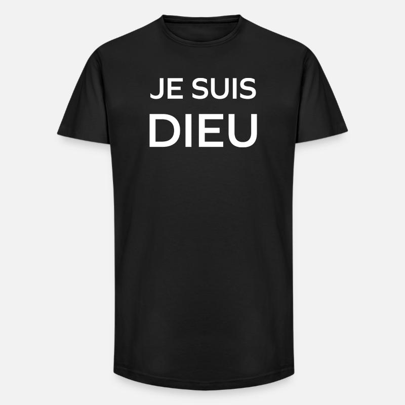 Ich bin Gott - Long Fit Männer T-Shirt - Schwarz