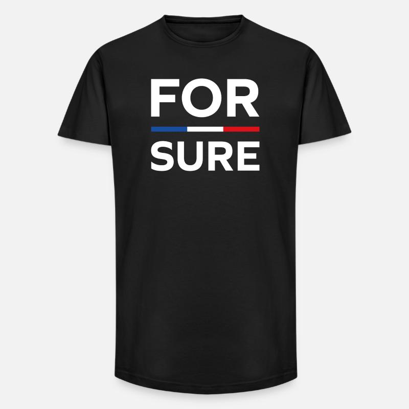 macron: Sicuramente - T-shirt uomo a vestibilità lunga - nero