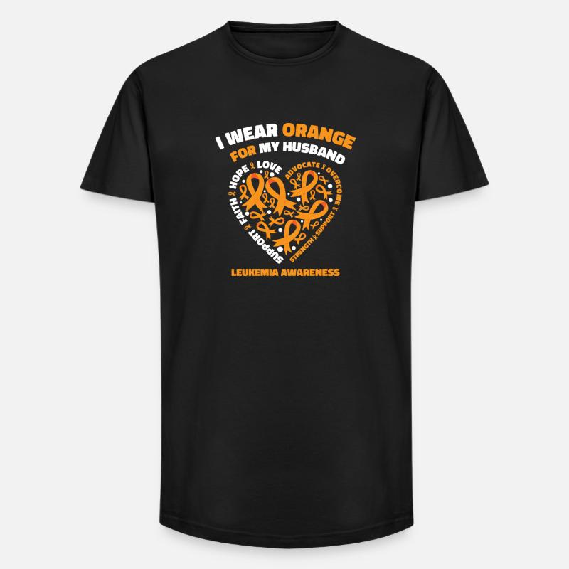  Starker Ehemann Mit Leukämie Hoffnung Und - Long Fit Männer T-Shirt - Schwarz