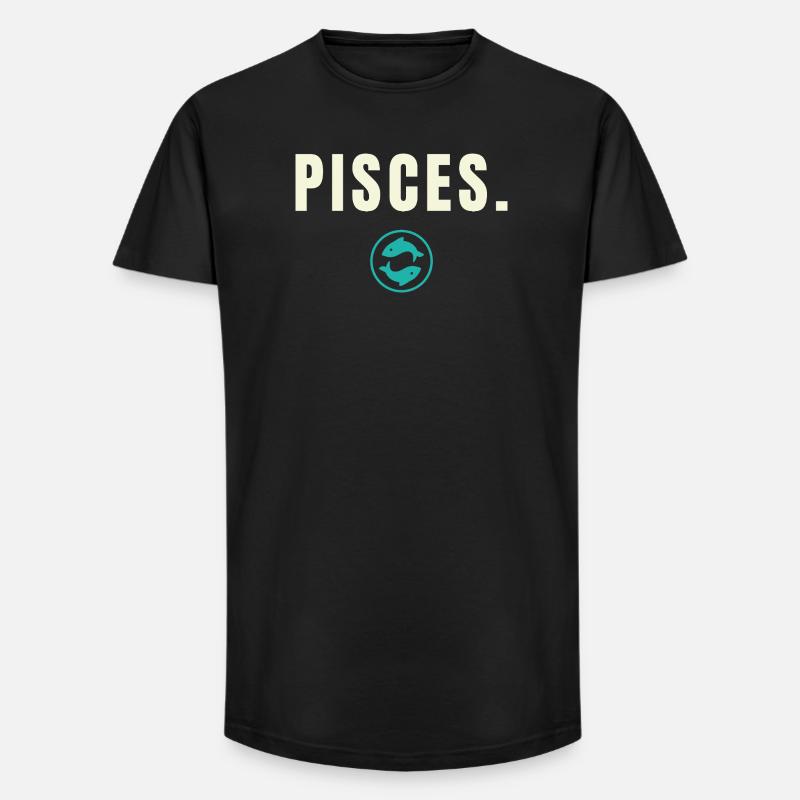 Pisces. Sternzeichen - Success Edition - Long Fit Männer T-Shirt - Schwarz