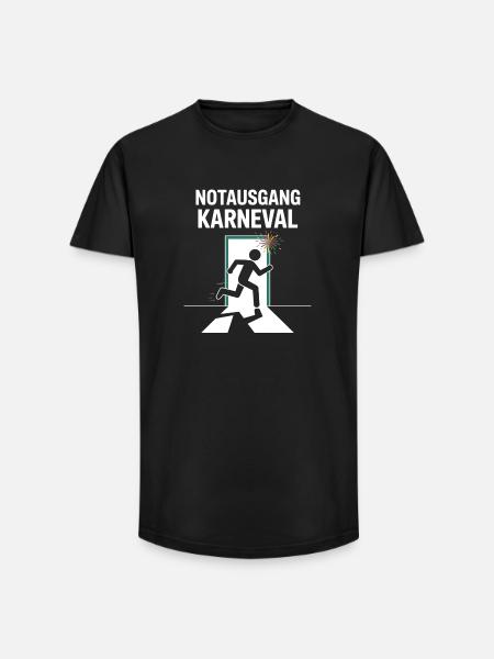 Emergency Exit Carnival Funny Carnival Saying - Long Fit Men's T-Shirt - black