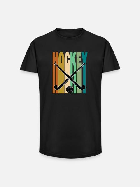 Field Hockey Retro Vintage - Long Fit Men's T-Shirt - black