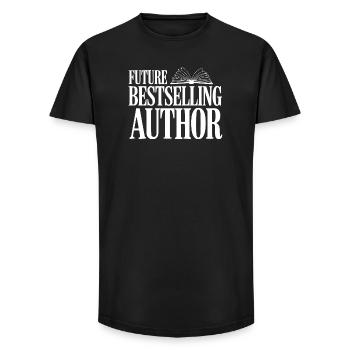 Future Bestselling Author - Long Fit Men's T-Shirt - black - Front - AI Model Male 185 light (185cm)