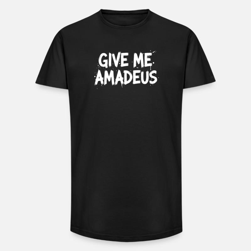 Gib Mir Amadeus - Long Fit Männer T-Shirt - Schwarz