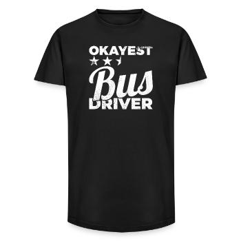 Okayest Bus Driver - Long Fit Men's T-Shirt - black - Front - AI Model Male 185 light (185cm)