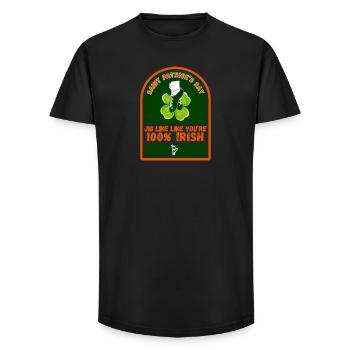 SAINT PATRICK'S DAY - Long Fit Men's T-Shirt - black - Front - AI Model Male 185 light (185cm)