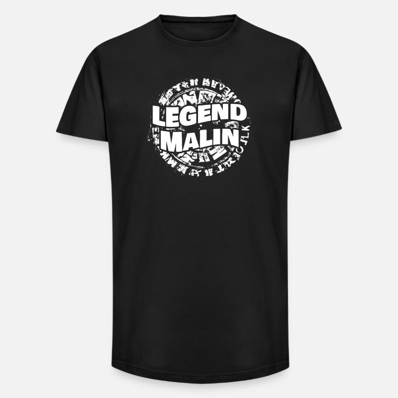 Malin as a given name - Long Fit Men's T-Shirt - black