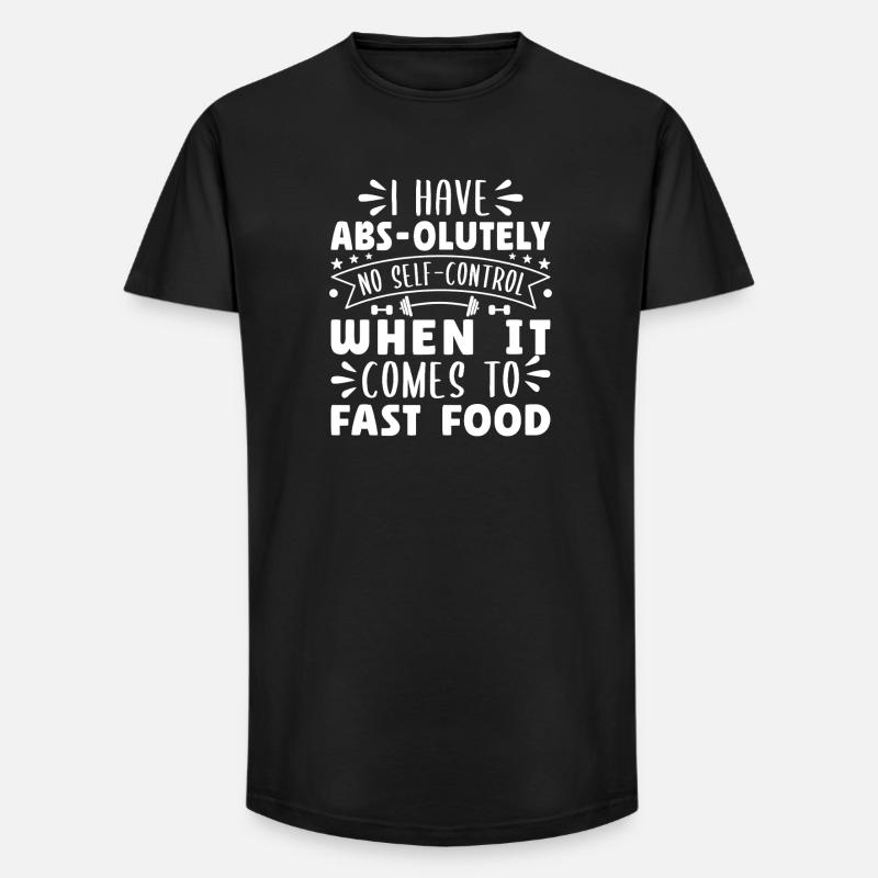 Dipendenti dalla palestra Senza Assolutamente Autocontrollo - T-shirt uomo a vestibilità lunga - nero
