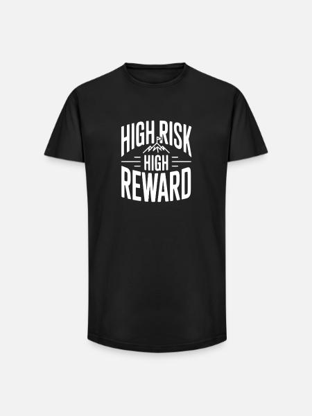 High Risk High Reward - Long Fit Men's T-Shirt - black
