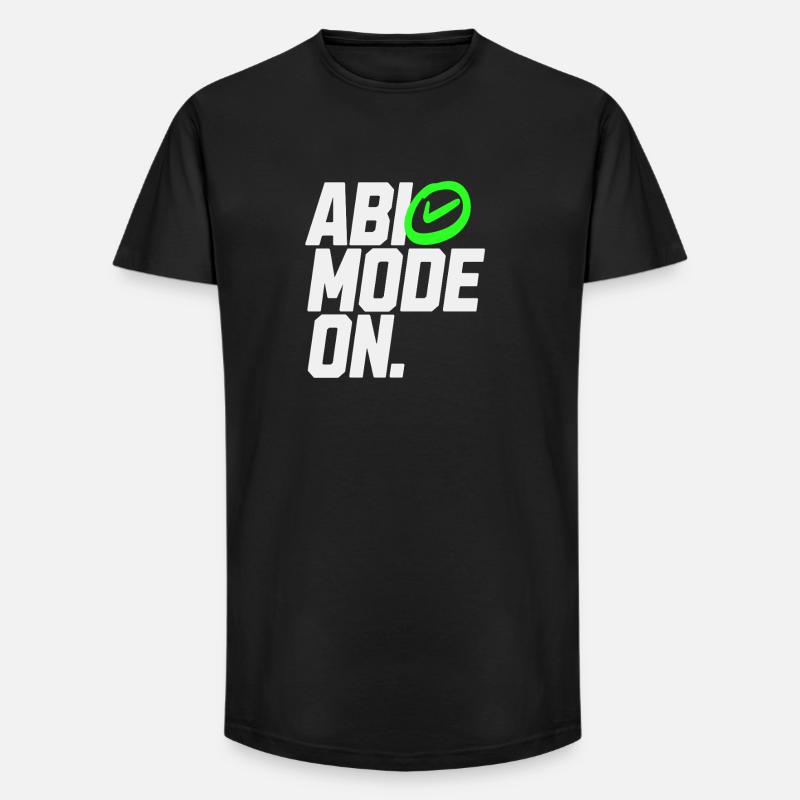 ABI MODE ON - Long Fit Männer T-Shirt - Schwarz