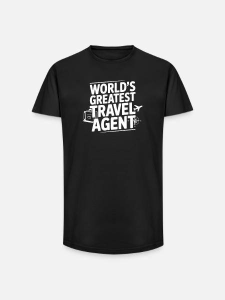 World's Greatest Travel Agent - Long Fit Men's T-Shirt - black