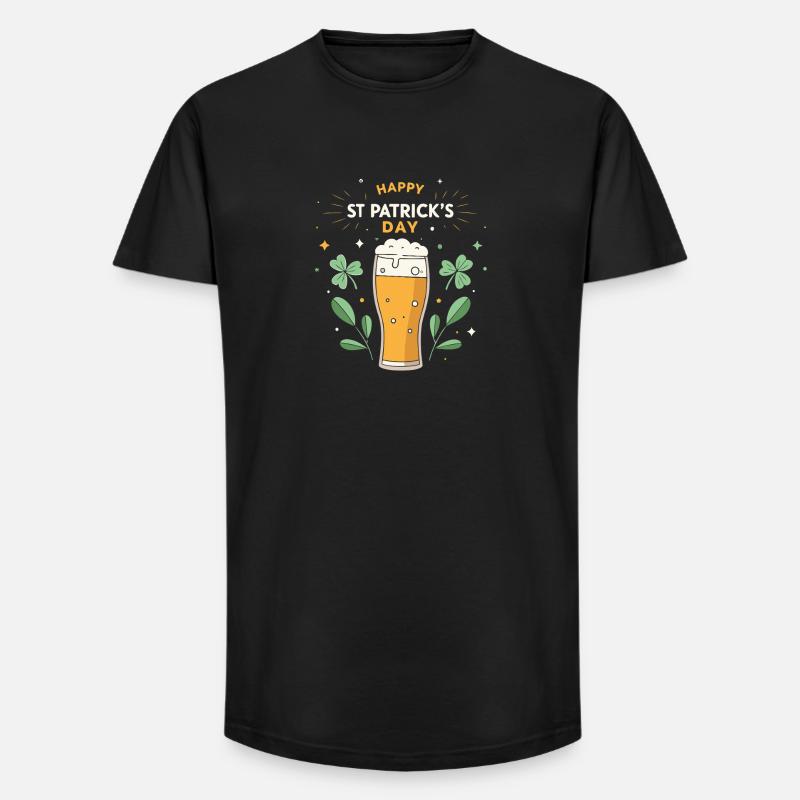 St. Patrick's Day Festbier - Long Fit Männer T-Shirt - Schwarz