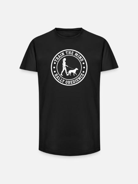 Real Rally Obedience Dog Sport Training - Long Fit Men's T-Shirt - black