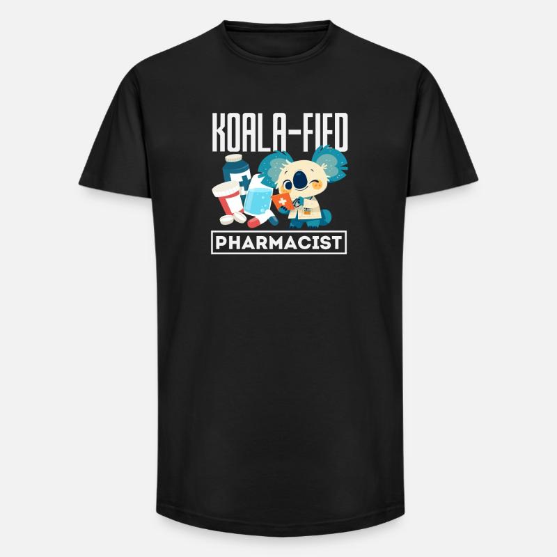Koala-apotheker Pharmazietechniker - Long Fit Männer T-Shirt - Schwarz