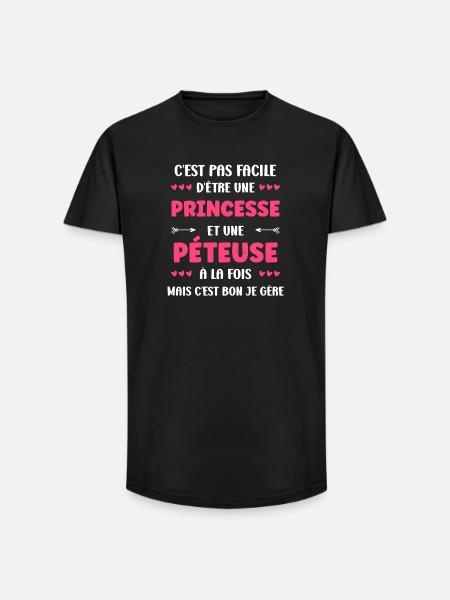 prutter - Long fit herre T-shirt - sort