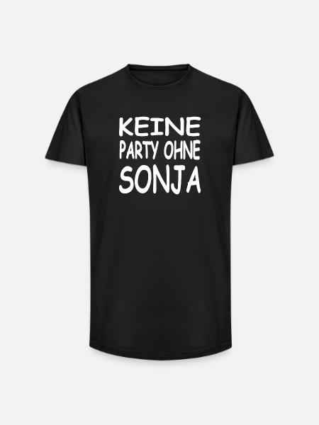 SONJA - T-shirt coupe longue homme - noir