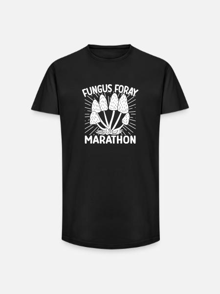 Champignon Marathon Champignon Morille - T-shirt coupe longue homme - noir