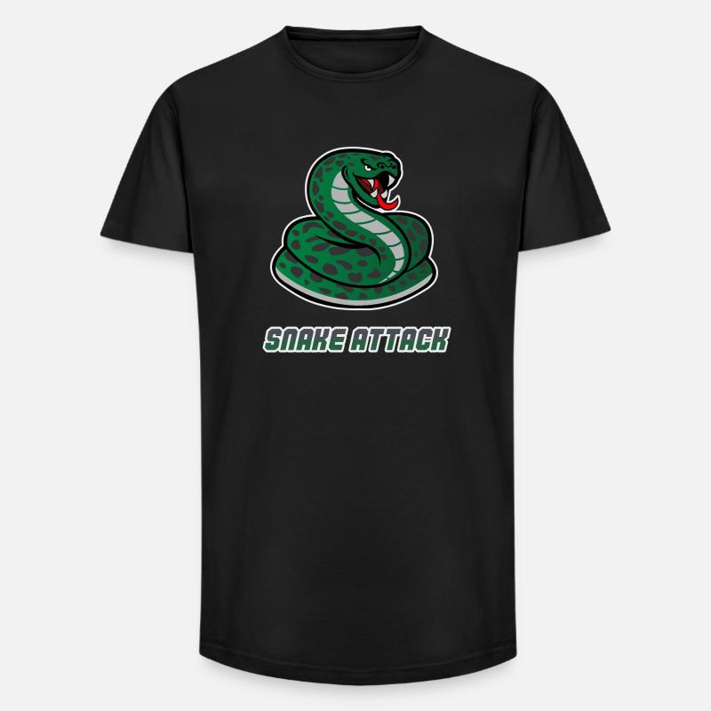 Schlangen-Workout - Long Fit Männer T-Shirt - Schwarz