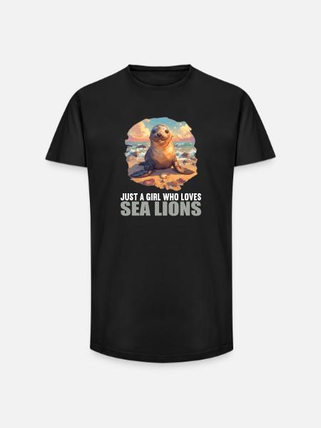 Seelöwen Seelöwe - Long Fit Männer T-Shirt - Schwarz