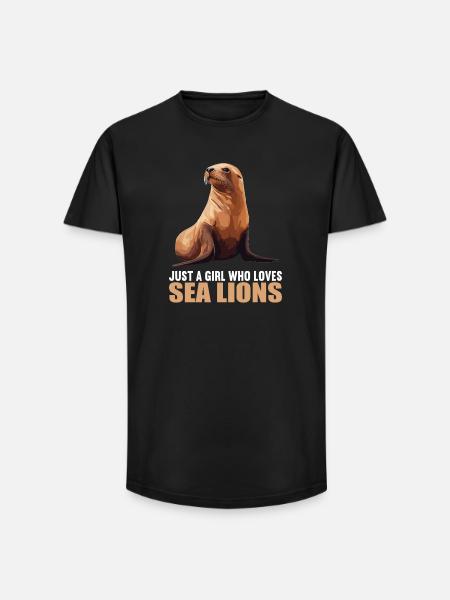 Seelöwen Seelöwe - Long Fit Männer T-Shirt - Schwarz