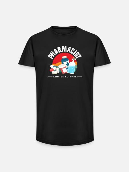 Pharmacist Retro Pharmacy Technician - Long Fit Men's T-Shirt - black