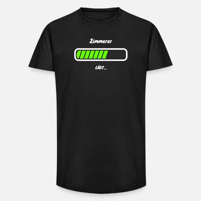 Zimmerer Handwerker Beruf Witziger Spruch - Long Fit Männer T-Shirt - Schwarz