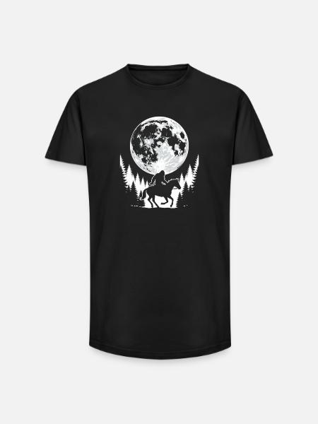 Bigfoot Équitation - T-shirt coupe longue homme - noir