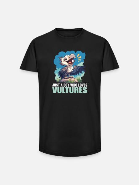Vulture - Long Fit Men's T-Shirt - black