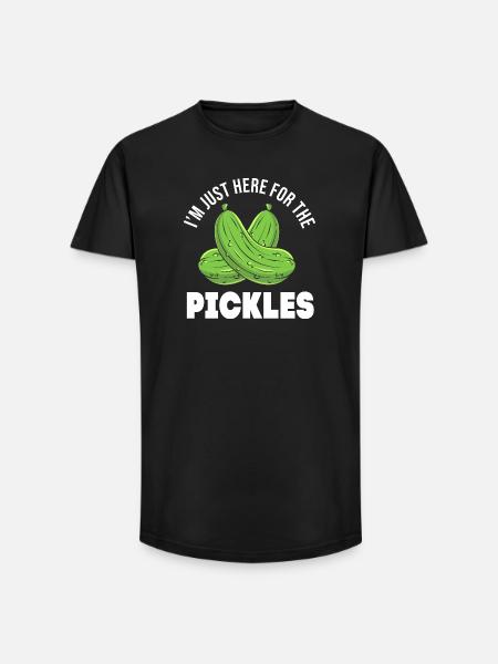 Gurke Gurken Essiggurke - Long Fit Männer T-Shirt - Schwarz