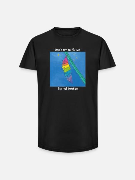 Good the way I am! - Long Fit Men's T-Shirt - black