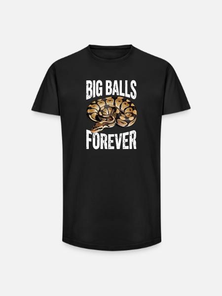 King Python Snakes Lover Terrarium Python - Long Fit Men's T-Shirt - black