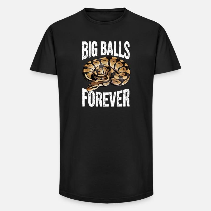 Königspython Schlangen Liebhaber Terrarium Python - Long Fit Männer T-Shirt - Schwarz