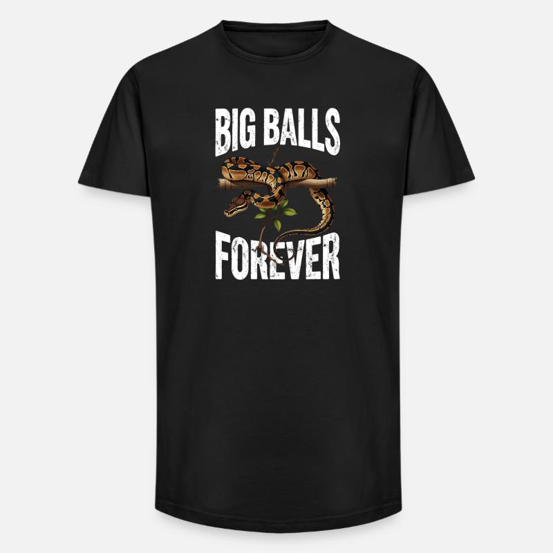 Königspython Schlangen Liebhaber Terrarium Python - Long Fit Männer T-Shirt - Schwarz