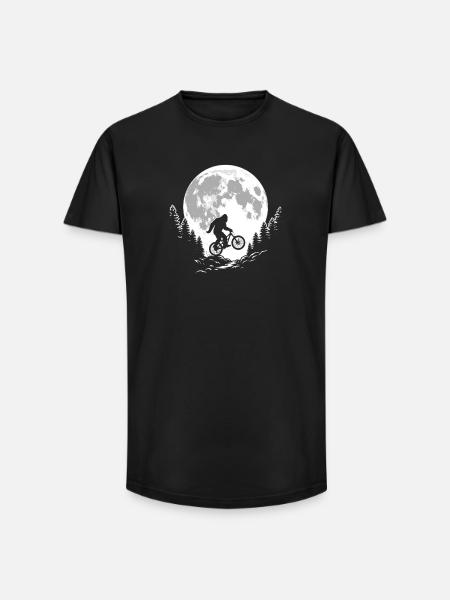 Bigfoot Mountainbiking - Long Fit Männer T-Shirt - Schwarz