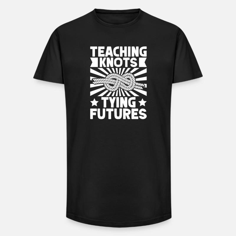 boys scout Scouting Teaching Knots Scout - Long Fit Männer T-Shirt - Schwarz