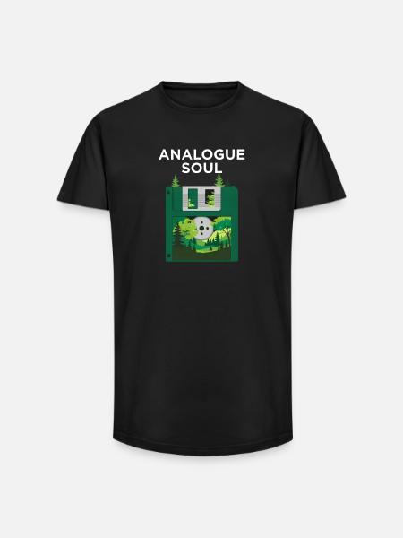 Nature - Long Fit Men's T-Shirt - black