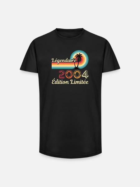 Legendary 2004, limitierte Edition - Long Fit Männer T-Shirt - Schwarz