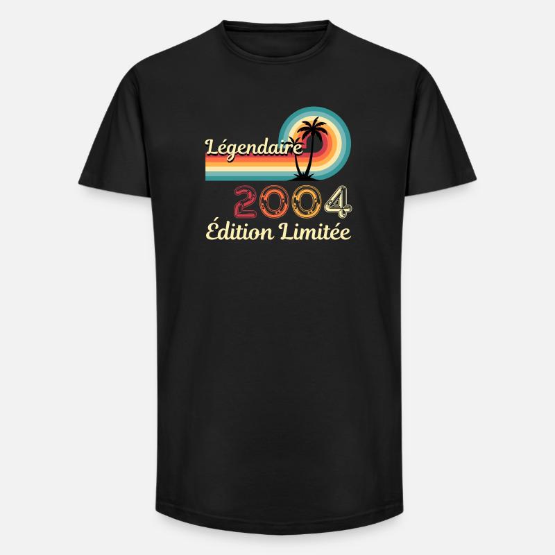 Legendary 2004, limitierte Edition - Long Fit Männer T-Shirt - Schwarz